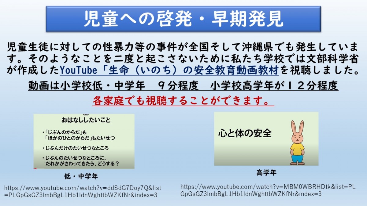 子どもの心と体の安全の画像