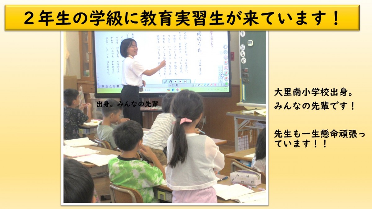 教育実習生が来ています！の画像