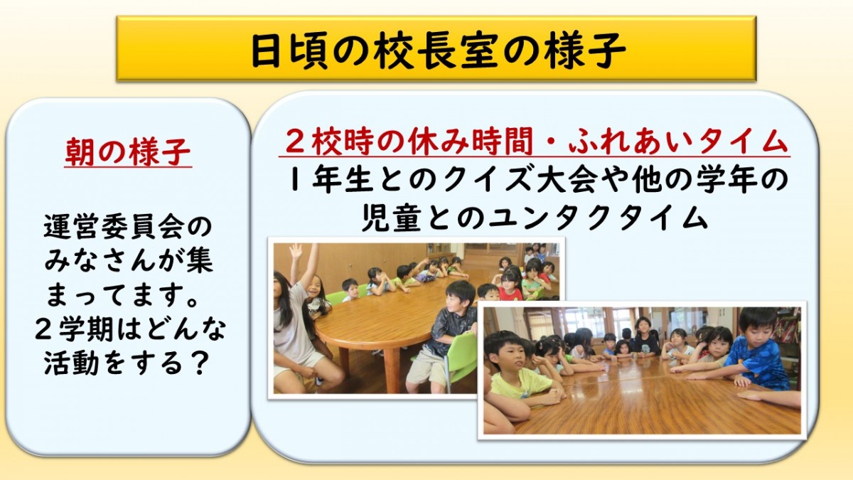 校長室の様子の画像