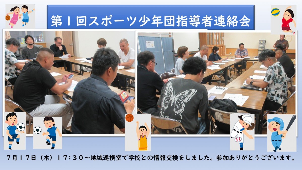 第１回スポーツ少年団指導者連絡会の画像