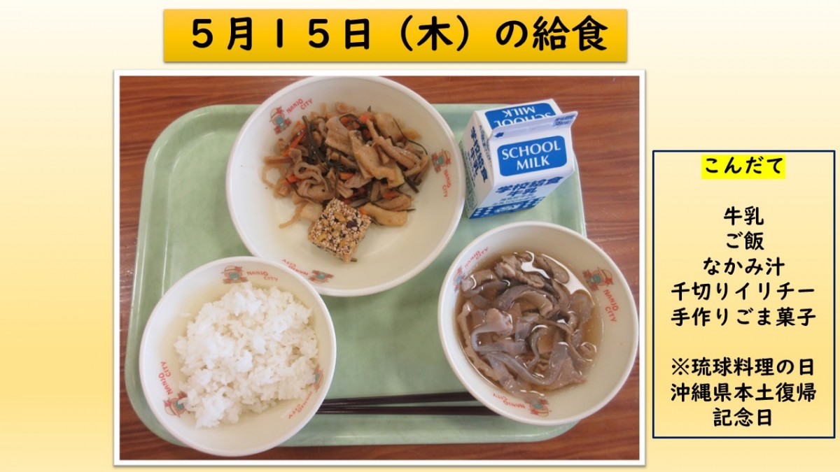 楽しい給食の画像