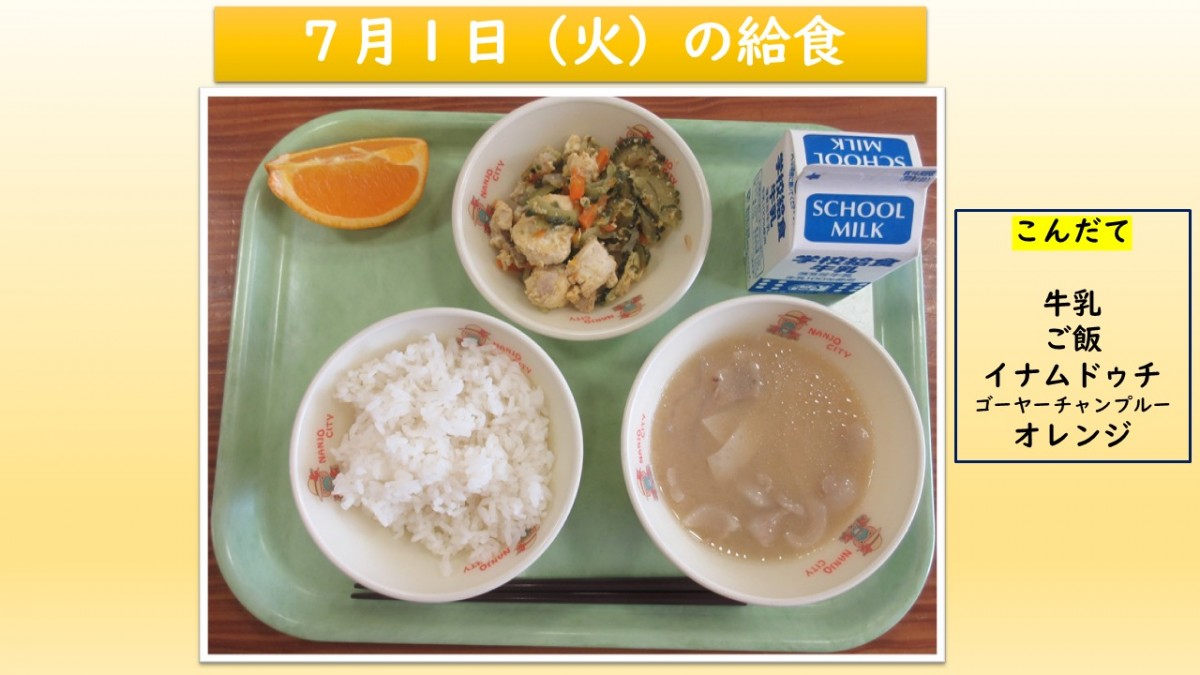 楽しい給食の画像