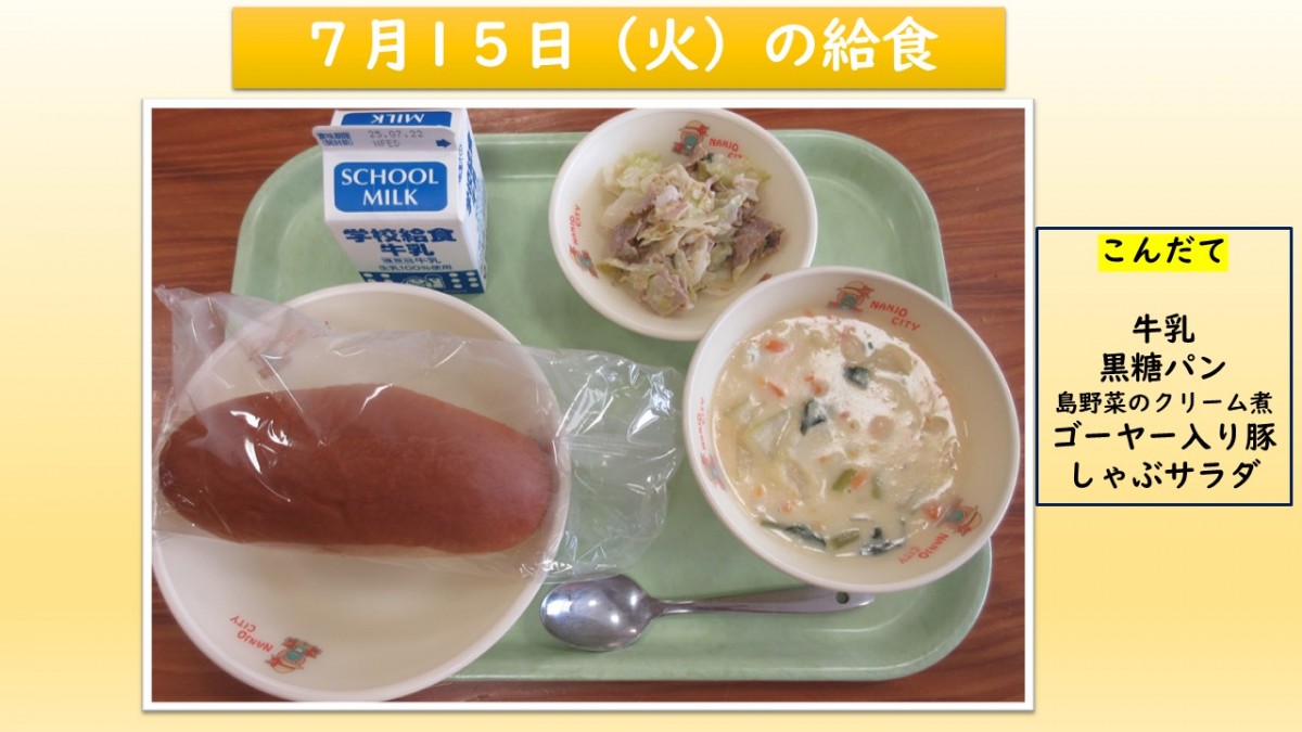 楽しい給食の画像