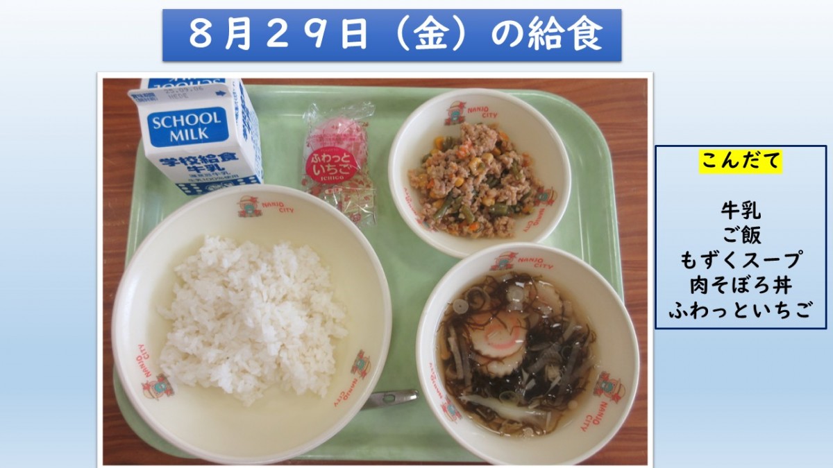 楽しい給食の画像
