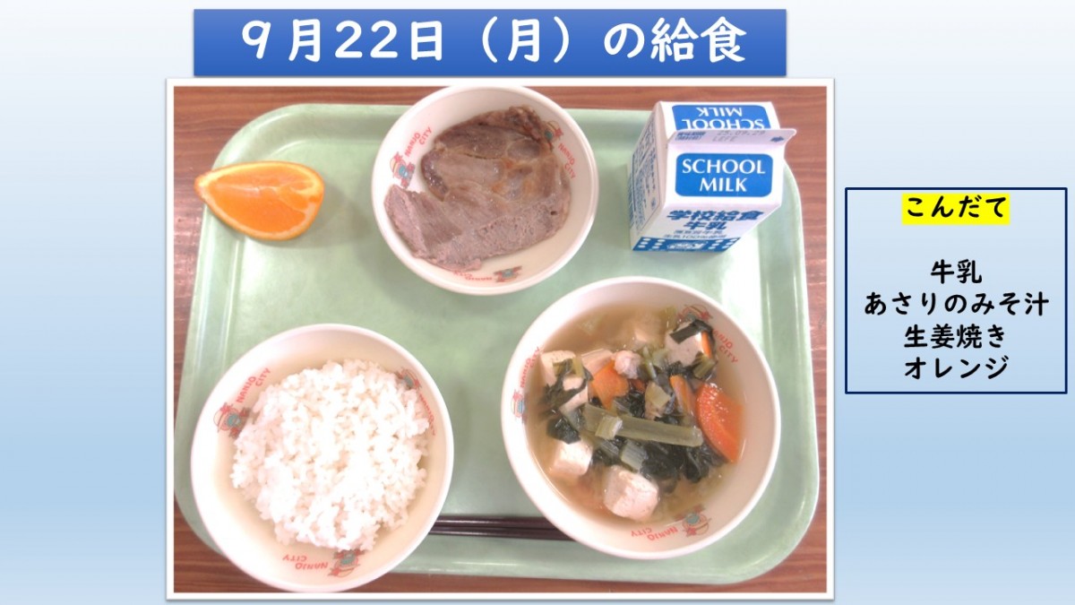 楽しい給食の画像