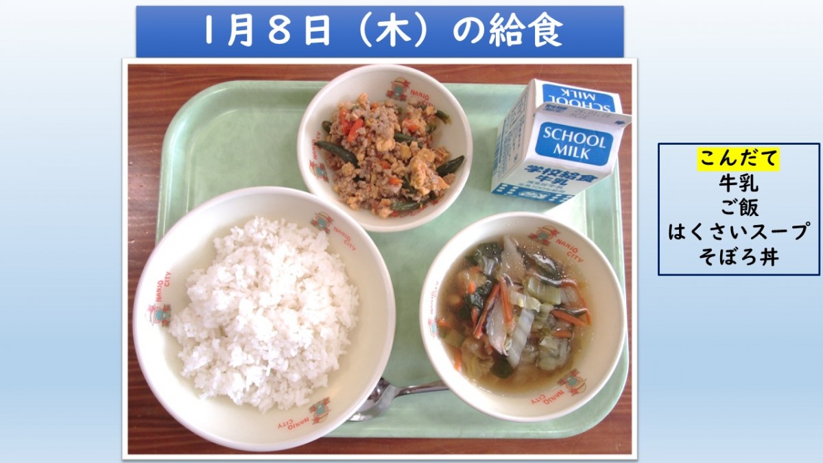 楽しい給食の画像