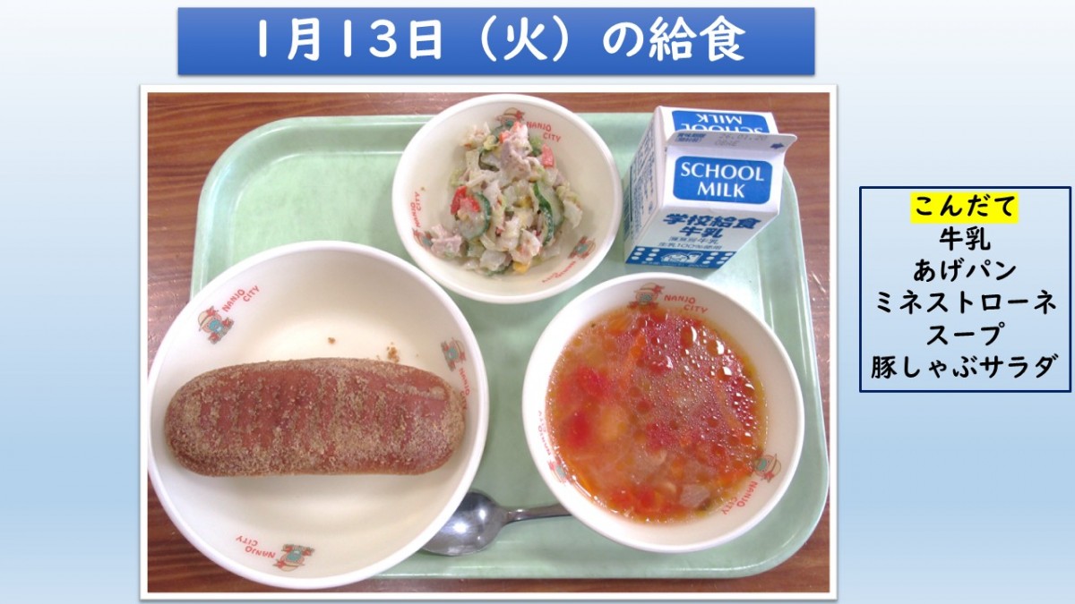 楽しい給食の画像