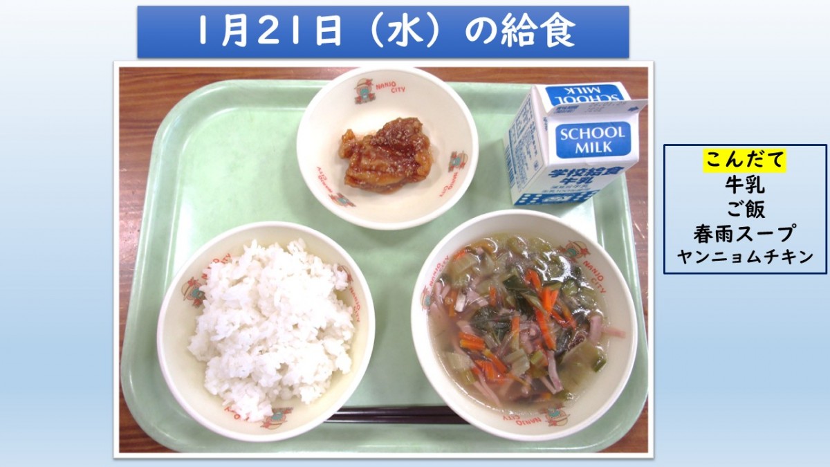 楽しい給食の画像