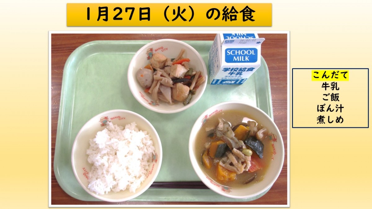 楽しい給食の画像