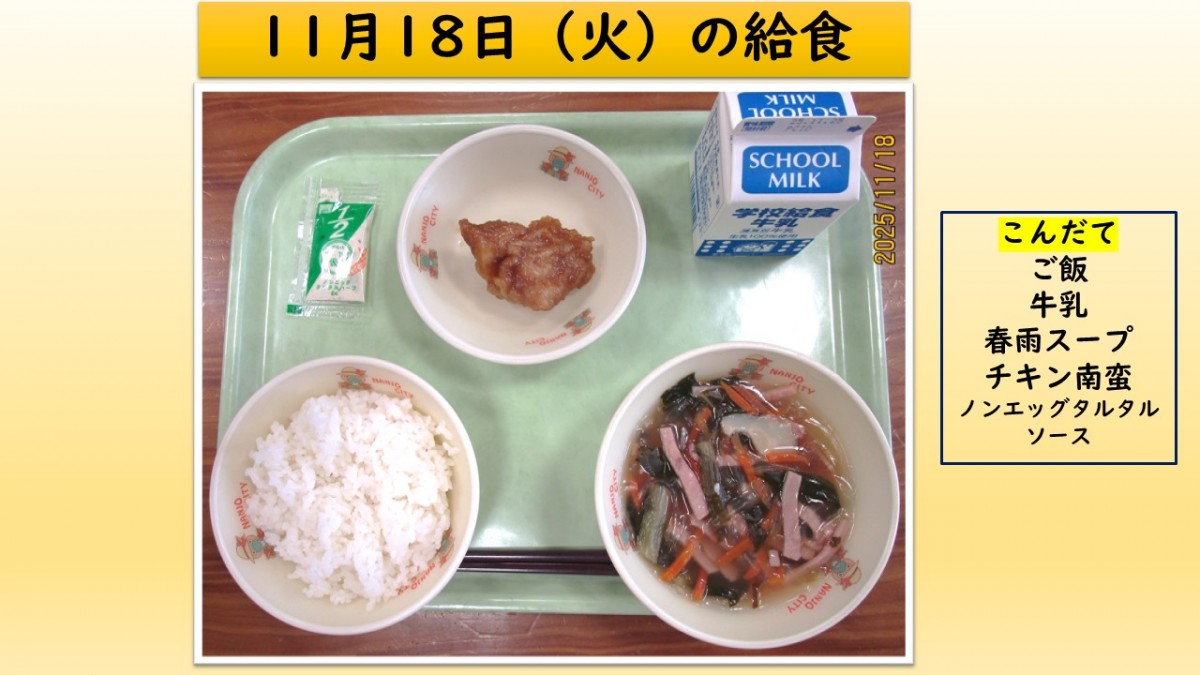 楽しい給食の画像