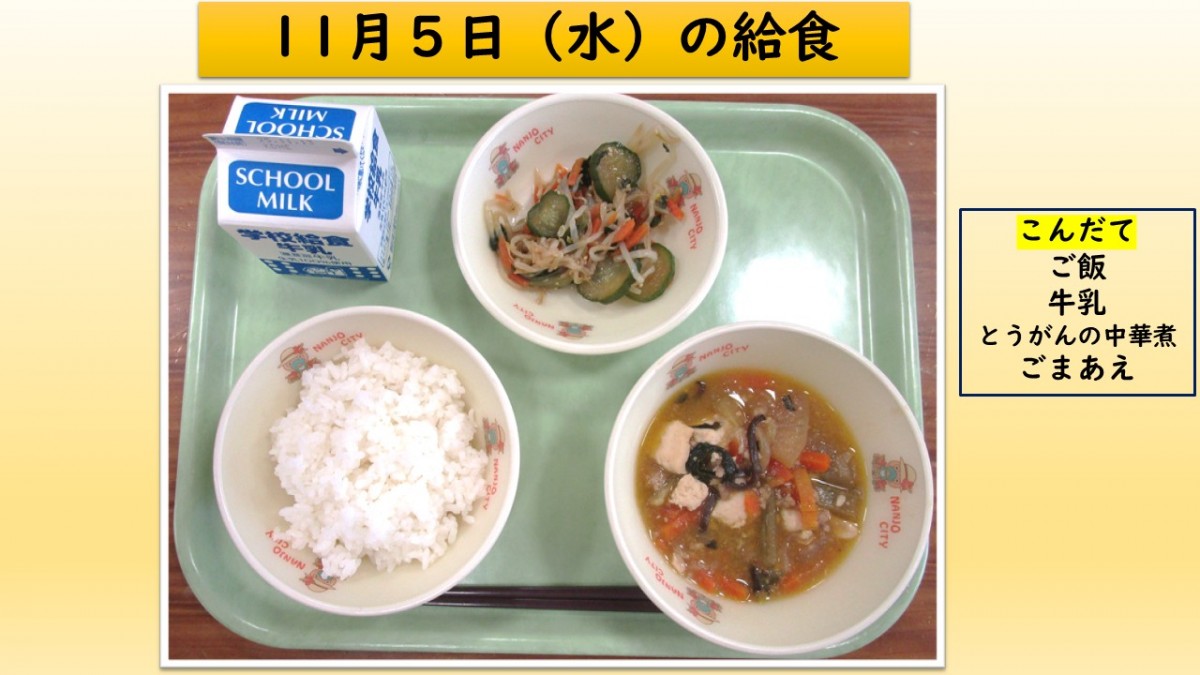 楽しい給食の画像