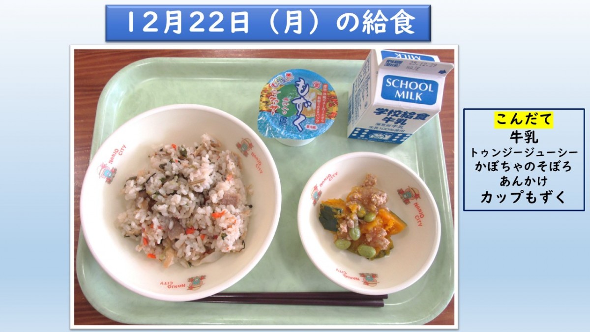 楽しい給食の画像