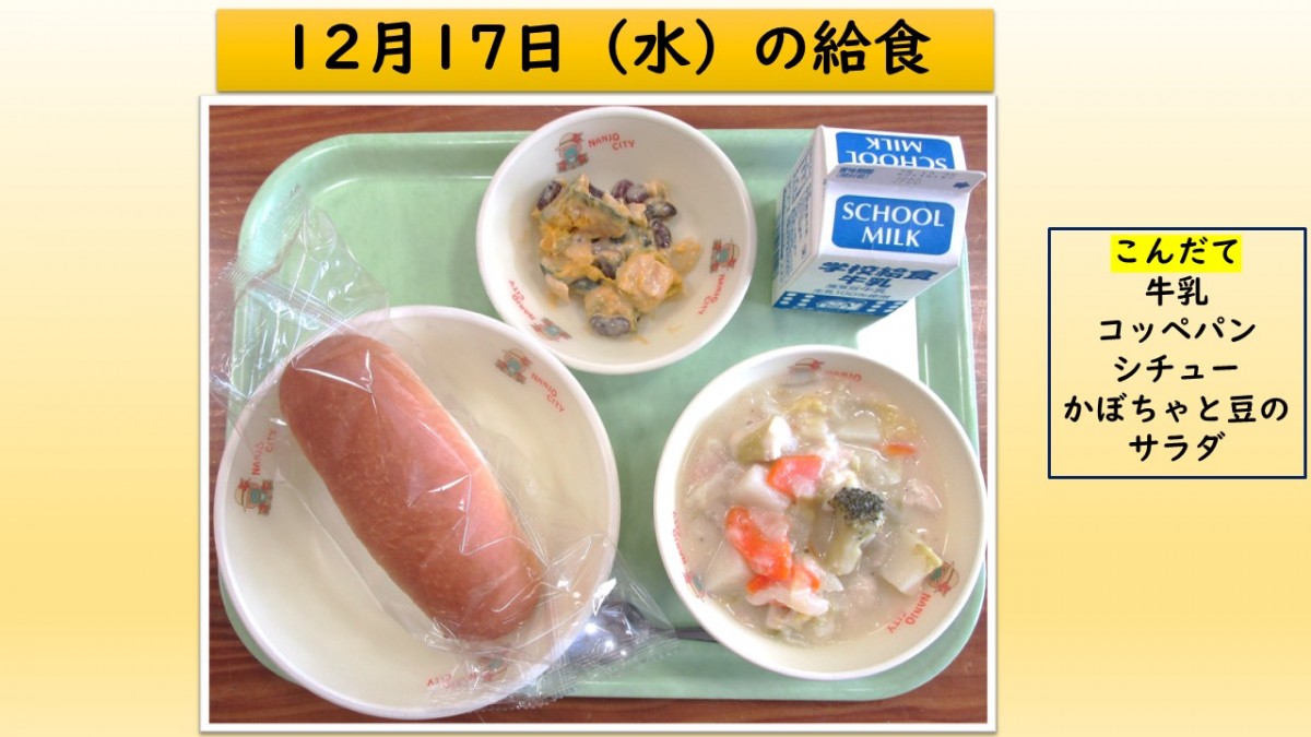 楽しい給食の画像
