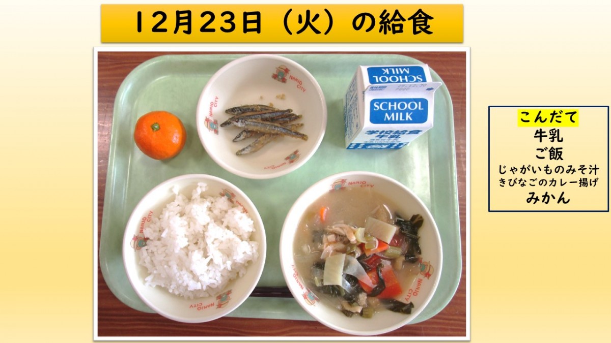 楽しい給食の画像
