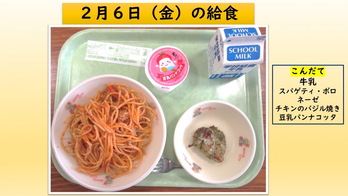 楽しい給食の画像