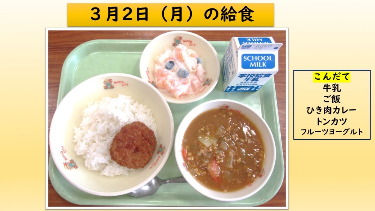 楽しい給食の画像