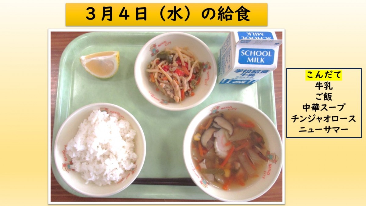楽しい給食の画像