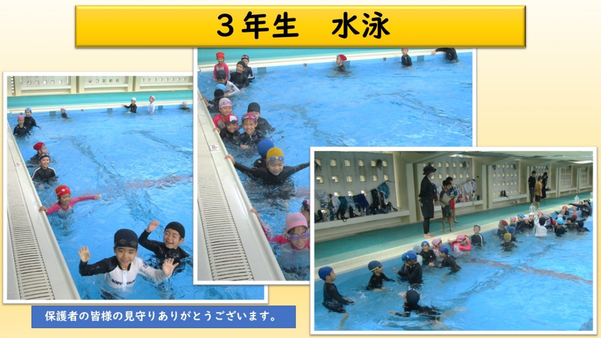 ３年生　水泳学習の画像