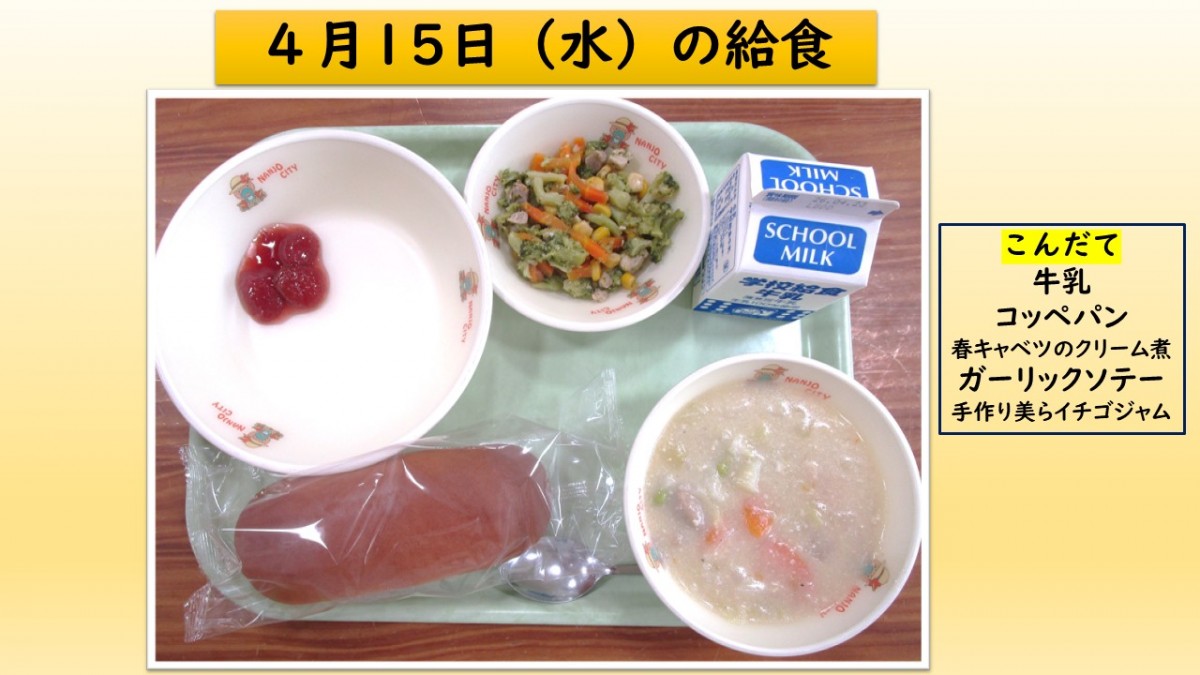 楽しい給食の画像