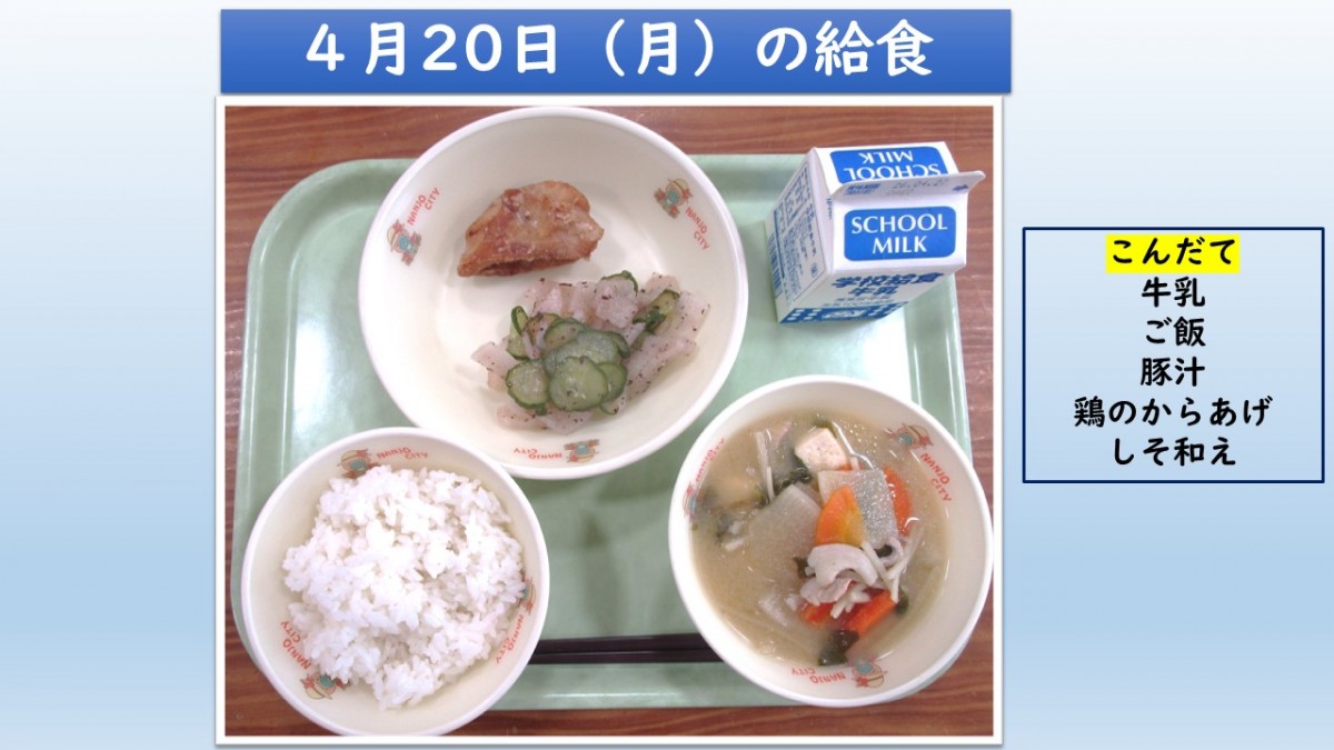 楽しい給食の画像