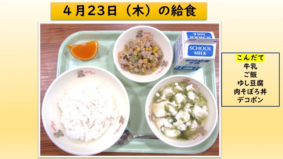 楽しい給食の画像