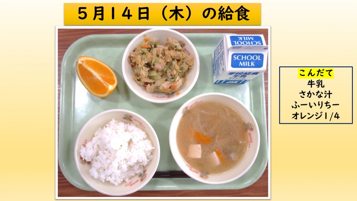 楽しい給食の画像