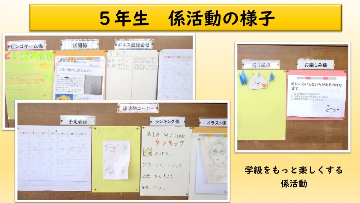 ５年生　係活動の画像