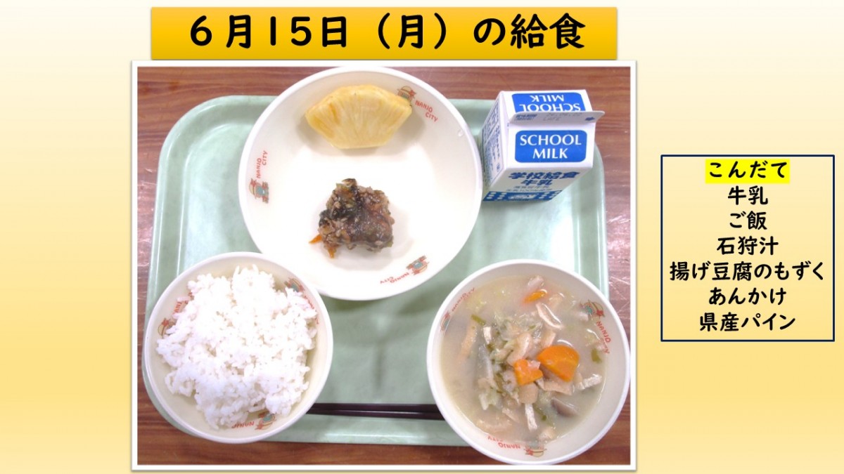 楽しい給食の画像