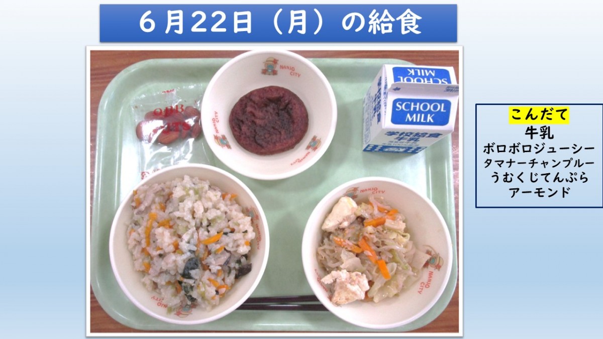 楽しい給食の画像