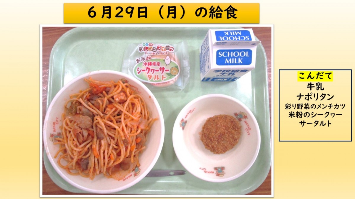 楽しい給食の画像