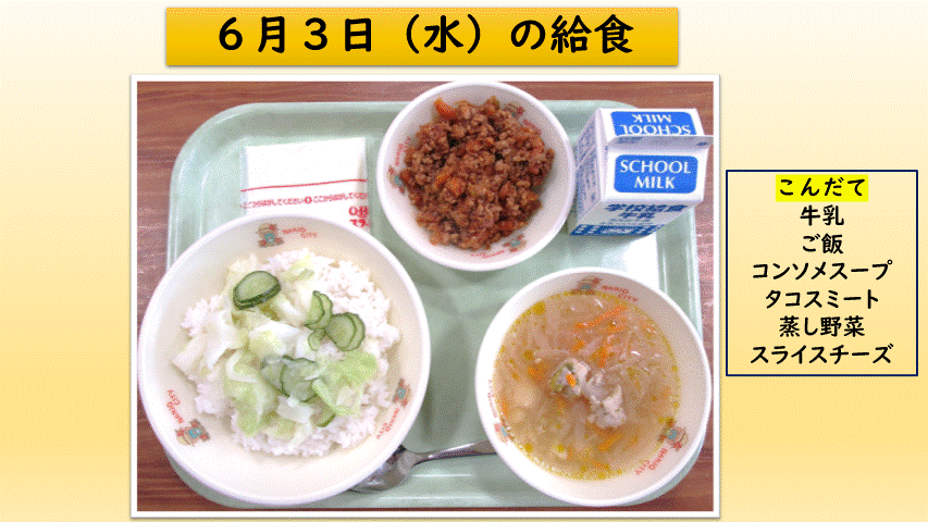 楽しい給食の画像