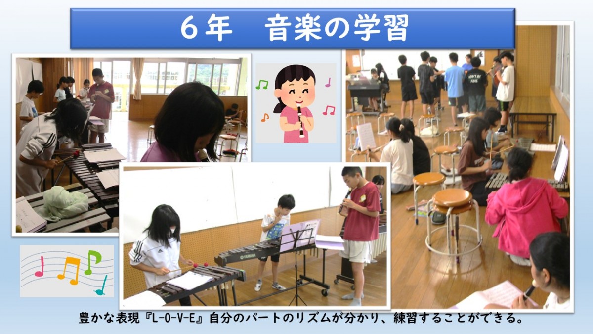 ６年　音楽の学習の画像