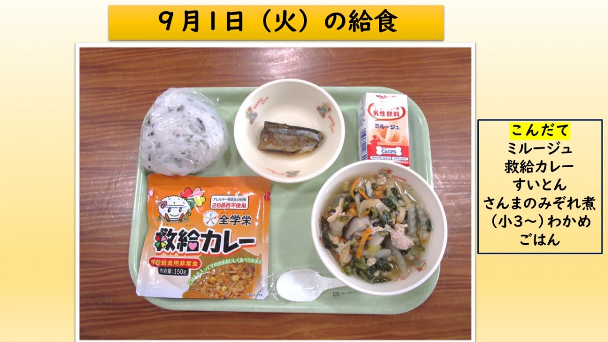 楽しい給食の画像