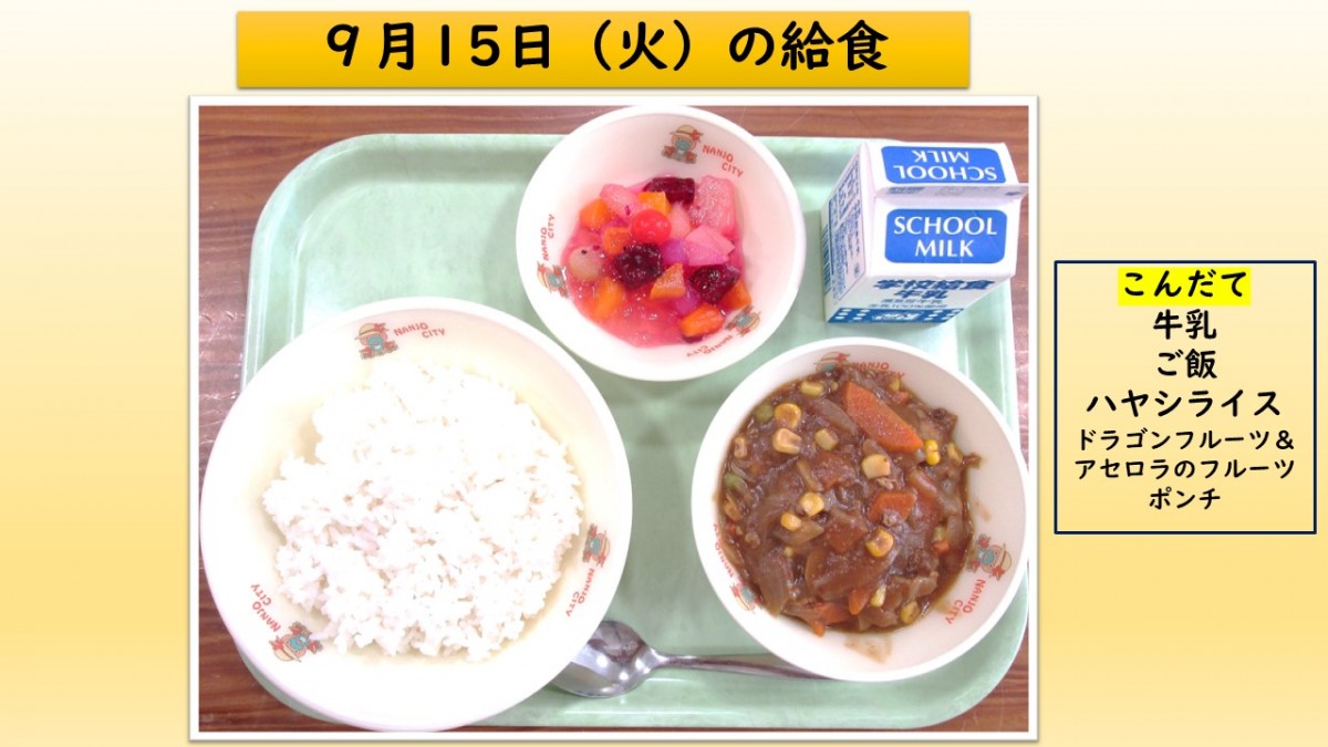 楽しい給食の画像