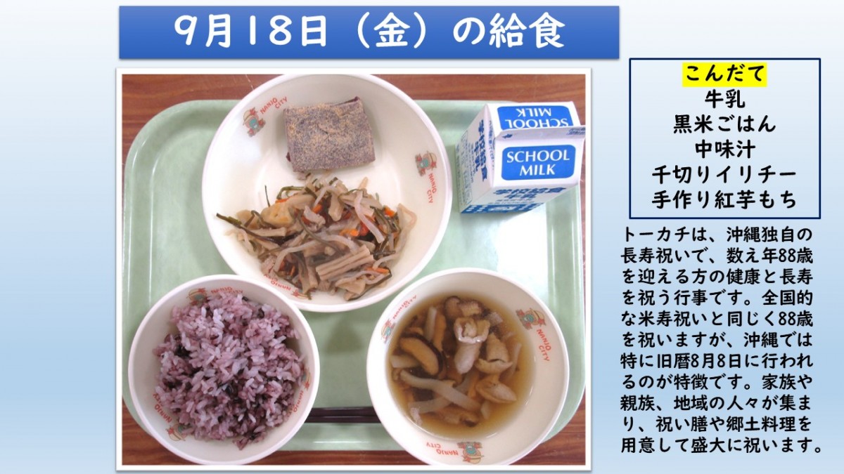 楽しい給食の画像