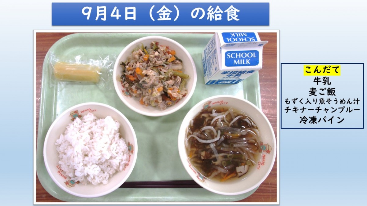 楽しい給食の画像