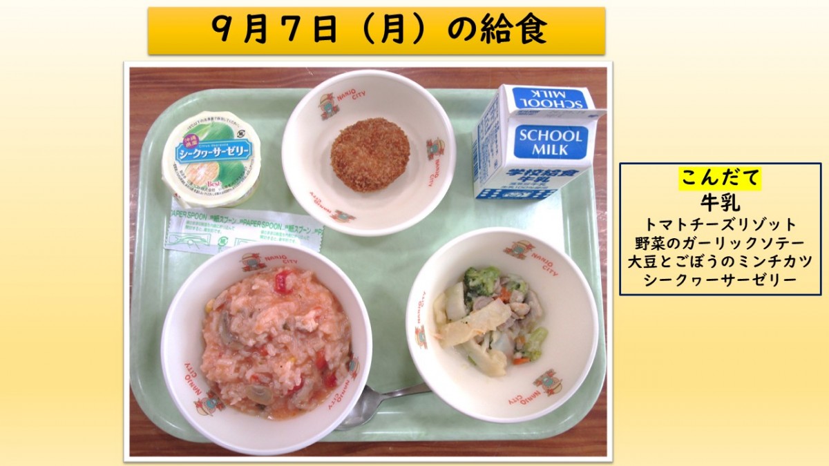 楽しい給食の画像