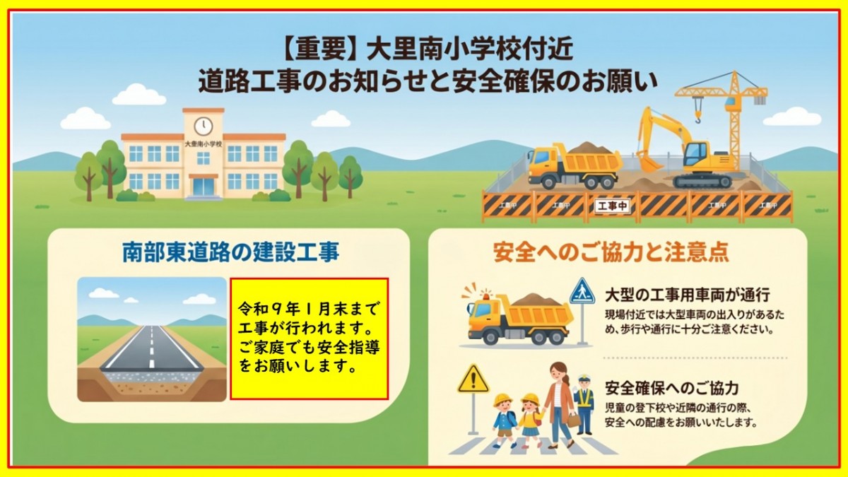 【重要】道路工事についての画像