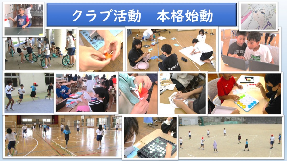 クラブ活動　本格始動の画像