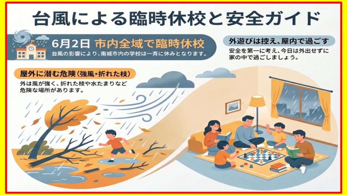 ６月２日（火）臨時休校の画像