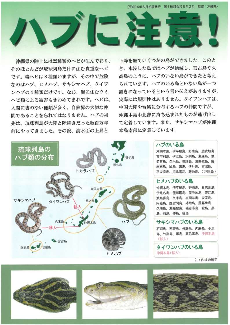 ハブ咬症防止運動の画像