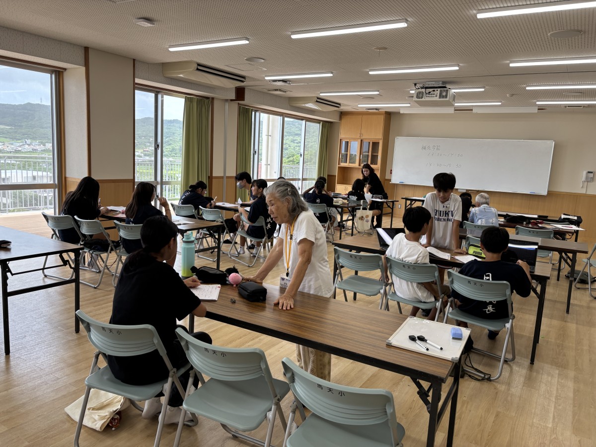 夏休み補修学習の画像