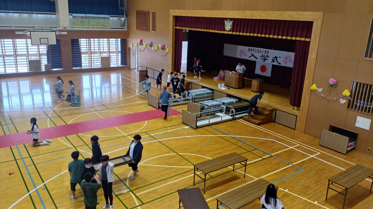 入学式準備の画像