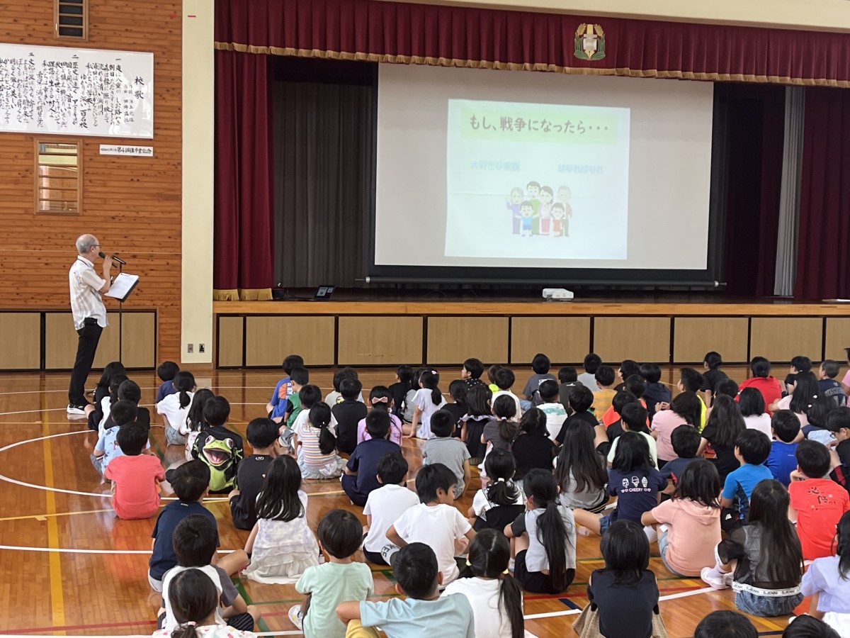 慰霊の日を前に「校長講話」の画像