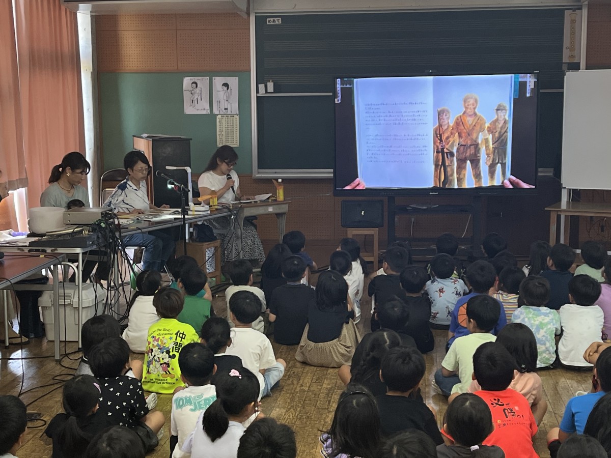 百名小学校の平和学習の画像