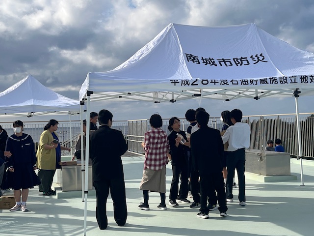 地震津波想定避難訓練の画像